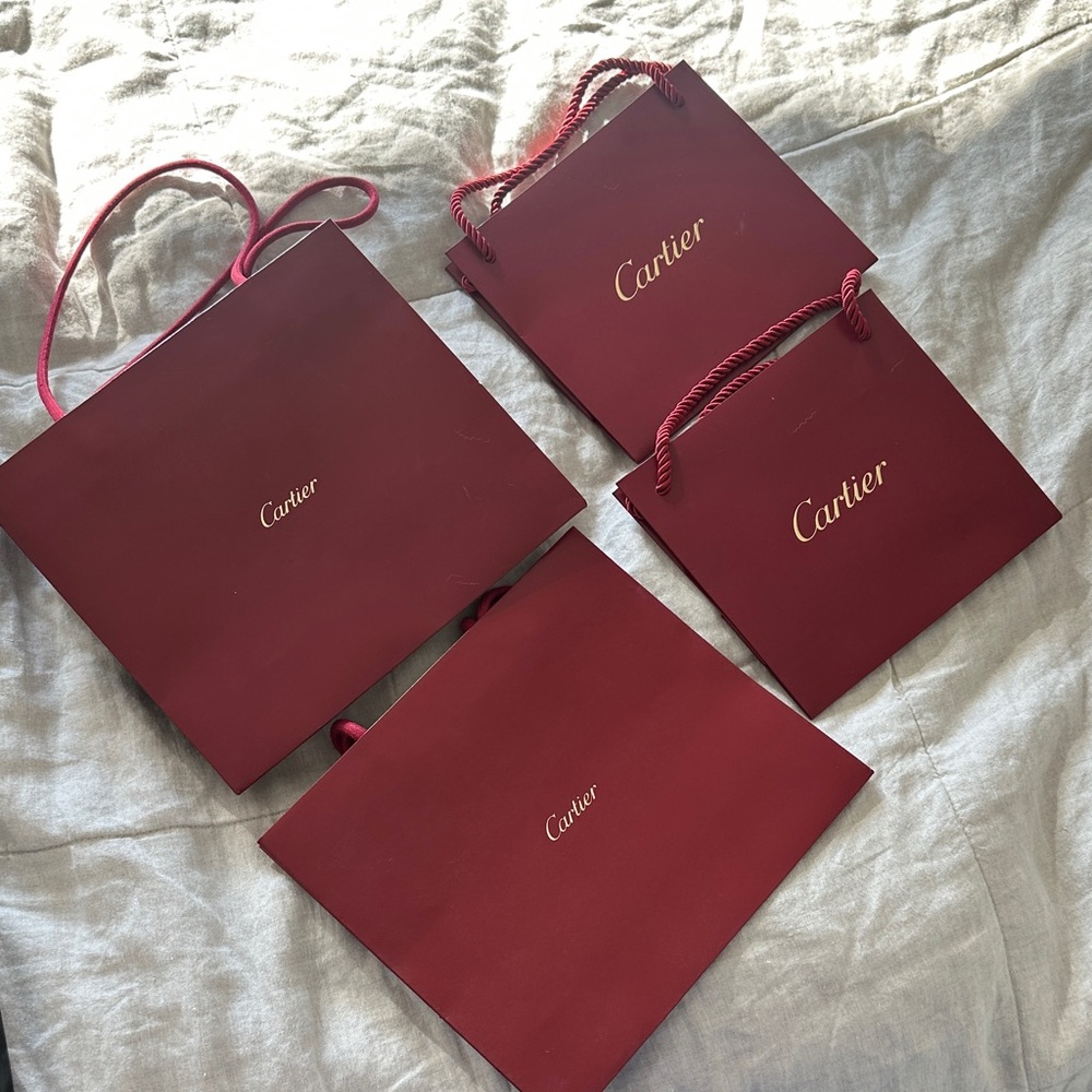 Cartier Paper Shopping Bag Set